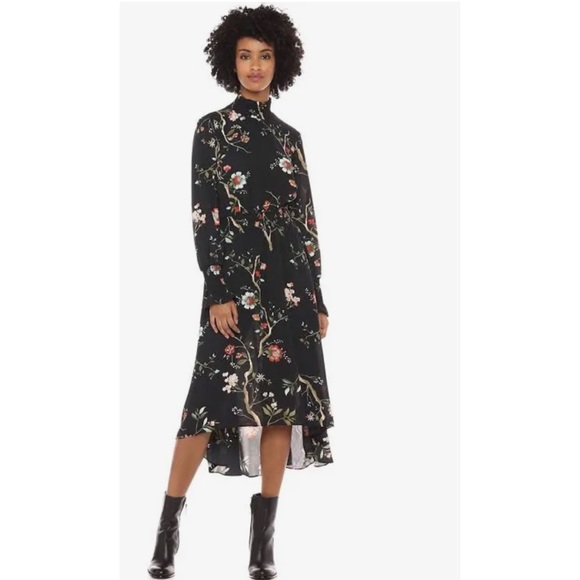 NANETTE LEPORE
Nanette MSRP $138 Floral Smocked High/low Dress Very Black sz 10 - Picture 2 of 16